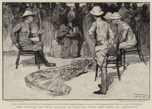 De Britten in West-Afrika, een Palaver met de Koning van Abeokuta